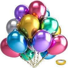 Chrome Helium Balloon Bouquet (6pc or 12pc) – Luxury Metallic Shine